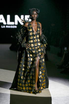Malne - Mercedes-Benz Fashion Week Madrid - 20 Mar 2026 A model walks the runway wearing a design by Malne during the Mercedes-Benz Fashion Week de Madrid in IFEMA. Madrid Spain Copyright: xAtilanoxGarciax xSOPAxImagesx photos09833