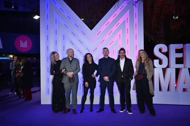 Opening Ceremony - Series Mania Festival. FC LILLE, FRANCE - MARCH 20 Guest, Benedikt Erlingsson, Alice Braga, Luke Watson, Hatik and Cécile de France attend the Opening ceremony during the Series Mania Festival on March 20, 2026 in Lille, France.. Photo by Franck Castel ABACAPRESS.COM Lille France  Copyright: xCastelxFranck ABACAx