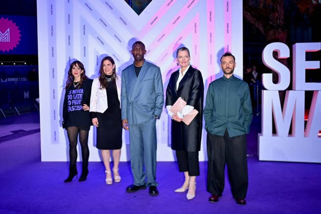 Opening Ceremony - Series Mania Festival. FC LILLE, FRANCE - MARCH 20 Penelope Bagieu, Kamila Zlatuöková, Thomas Ngijol, Synnøve Hørsdal and Enrico Maria Artale attend the Opening ceremony during the Series Mania Festival on March 20, 2026 in Lille, France.. Photo by Franck Castel ABACAPRESS.COM Lille France  Copyright: xCastelxFranck ABACAx