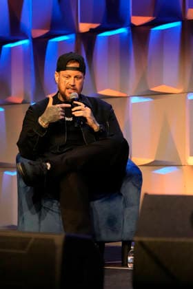 NASHVILLE, TENNESSEE - MARCH 20: Jelly Roll is presented with the Humanitarian Award during CRS 2026 at Omni Nashville Hotel on March 20, 2026 in Nashville, Tennessee Credit: AdMedia. USA - ZUMAa123 20260320_zaa_a123_202 Copyright: xMickeyxBernalx