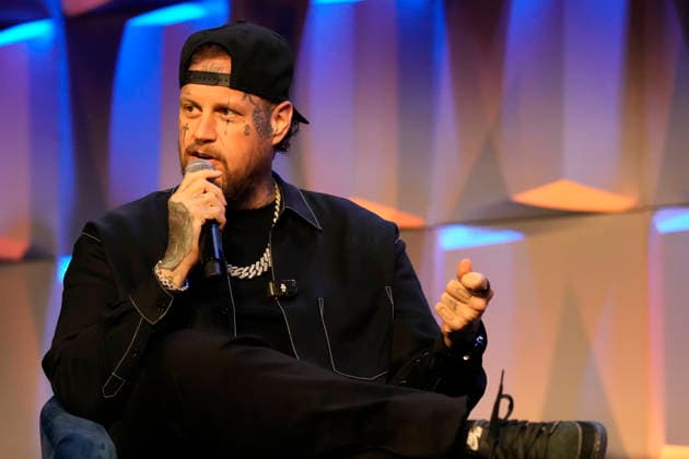 NASHVILLE, TENNESSEE - MARCH 20: Jelly Roll is presented with the Humanitarian Award during CRS 2026 at Omni Nashville Hotel on March 20, 2026 in Nashville, Tennessee Credit: AdMedia. USA - ZUMAa123 20260320_zaa_a123_206 Copyright: xMickeyxBernalx