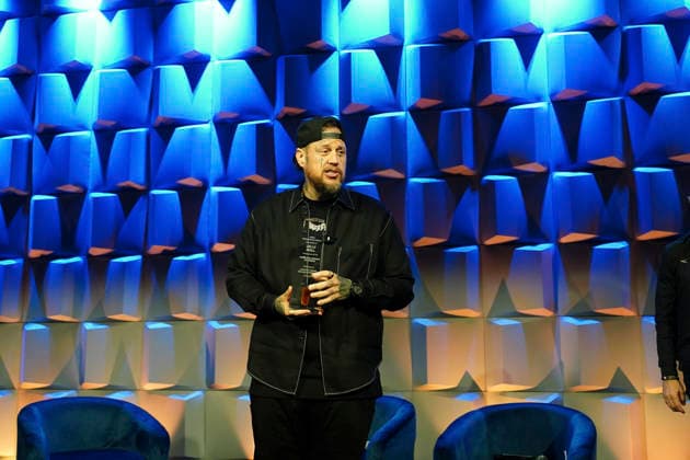 NASHVILLE, TENNESSEE - MARCH 20: Jelly Roll is presented with the Humanitarian Award during CRS 2026 at Omni Nashville Hotel on March 20, 2026 in Nashville, Tennessee Credit: AdMedia. USA - ZUMAa123 20260320_zaa_a123_228 Copyright: xMickeyxBernalx