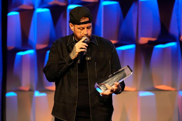 NASHVILLE, TENNESSEE - MARCH 20: Jelly Roll is presented with the Humanitarian Award during CRS 2026 at Omni Nashville Hotel on March 20, 2026 in Nashville, Tennessee Credit: AdMedia. USA - ZUMAa123 20260320_zaa_a123_234 Copyright: xMickeyxBernalx