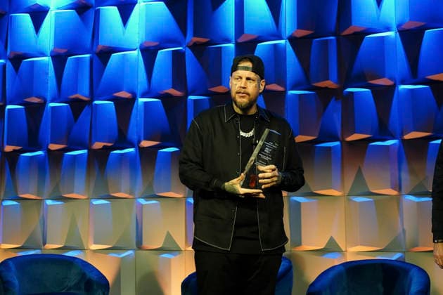 NASHVILLE, TENNESSEE - MARCH 20: Jelly Roll is presented with the Humanitarian Award during CRS 2026 at Omni Nashville Hotel on March 20, 2026 in Nashville, Tennessee Credit: AdMedia. USA - ZUMAa123 20260320_zaa_a123_243 Copyright: xMickeyxBernalx