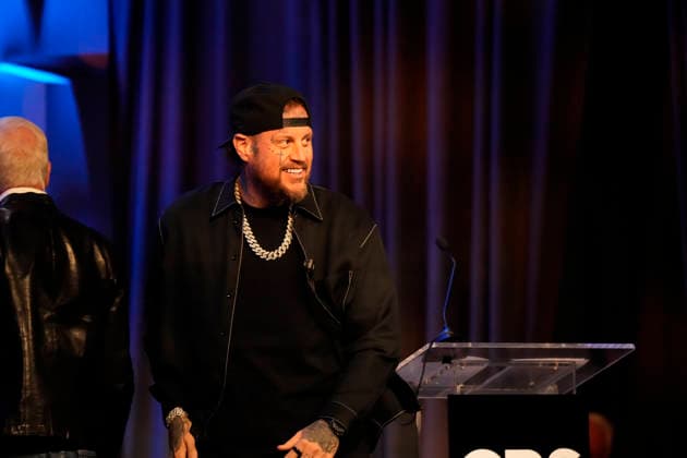 NASHVILLE, TENNESSEE - MARCH 20: Jelly Roll is presented with the Humanitarian Award during CRS 2026 at Omni Nashville Hotel on March 20, 2026 in Nashville, Tennessee Credit: AdMedia. USA - ZUMAa123 20260320_zaa_a123_245 Copyright: xMickeyxBernalx