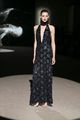 Hannibal Laguna - Mercedes-Benz Fashion Week Madrid in Madrid, Spain - 20 Mar 2026 A model walks the runway wearing a design by Hannibal Laguna during Mercedes-Benz Fashion Week de Madrid in IFEMA. Madrid Spain Copyright: xAtilanoxGarciax xSOPAxImagesx photos09671