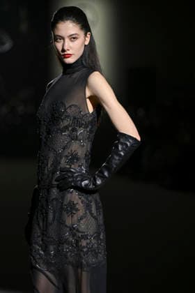 Hannibal Laguna - Mercedes-Benz Fashion Week Madrid in Madrid, Spain - 20 Mar 2026 A model walks the runway wearing a design by Hannibal Laguna during Mercedes-Benz Fashion Week de Madrid in IFEMA. Madrid Spain Copyright: xAtilanoxGarciax xSOPAxImagesx photos09626
