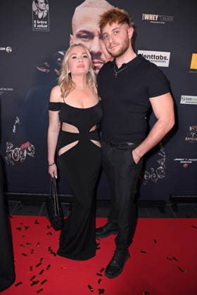 Marlisa Rudizo aka Mrs. Marlisa mit Freund William Raab bei der ERIC SINDERMANN IKONE FASHION SHOW im Hofbräu Wirtshaus in Berlin am 20.03.2026