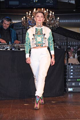 Edith Stehfest bei der ERIC SINDERMANN IKONE FASHION SHOW im Hofbräu Wirtshaus in Berlin am 20.03.2026