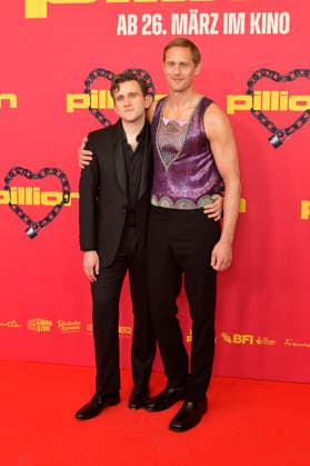 Harry Melling und Alexander Skarsgard bei der Premiere des Kinofilms Pillion im Kino International. Berlin, 20.03.2026
