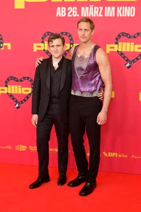 Harry Melling und Alexander Skarsgard bei der Premiere des Kinofilms Pillion im Kino International. Berlin, 20.03.2026