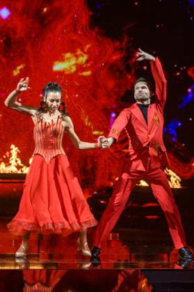 Nadja Benaissa mit Vadim Garbuzov in der dritten Live-Show der 19. Staffel der RTL-Tanzshow Let s Dance im MMC Coloneum. Köln, 20.03.2026