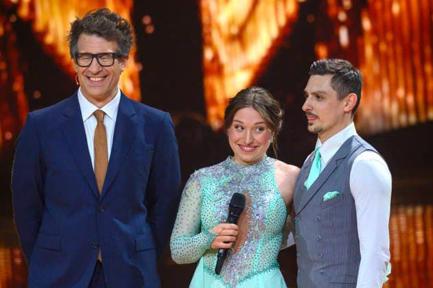 Daniel Hartwich, Bianca Heinicke und Zsolt Sandor Cseke in der dritten Live-Show der 19. Staffel der RTL-Tanzshow Let s Dance im MMC Coloneum. Köln, 20.03.2026