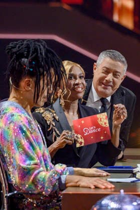 Jorge Gonzalez, Motsi Mabuse und Joachim Llambi in der dritten Live-Show der 19. Staffel der RTL-Tanzshow Let s Dance im MMC Coloneum. Köln, 20.03.2026