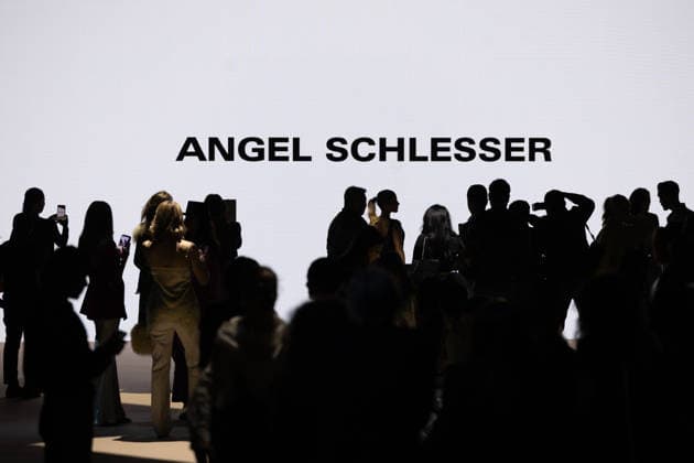 Angel Schlessers fashion show at Mercedes Benz Fashion Week A model during an Angel Schlessers fashion show on the occasion of the Mercedes Benz Fashion Week, March 21, 2026, in Madrid Spain Angel Schlessers fashion show is part of the Mercedes Benz Fashion Week Madrid, the main Spanish fashion show organized by IFEMA, which brings together established firms and new talents The brand, historical hallmark of Spanish fashion, stands out for its minimalism and refined tailoring MARCH 21, 2026 FASHION Madrid Madrid Madrid Spain  Copyright: xRicardoxRubiox 7384491