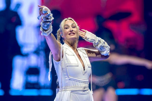 Sarah Connor live bei einem Konzert ihrer Arena-Tour 2026 in der Messehalle. Erfurt, 20.03.2026