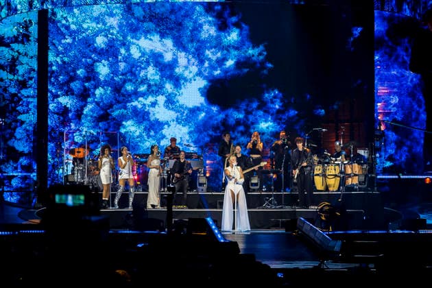 Sarah Connor live bei einem Konzert ihrer Arena-Tour 2026 in der Messehalle. Erfurt, 20.03.2026