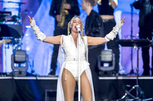Sarah Connor live bei einem Konzert ihrer Arena-Tour 2026 in der Messehalle. Erfurt, 20.03.2026