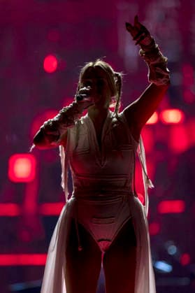 Sarah Connor live bei einem Konzert ihrer Arena-Tour 2026 in der Messehalle. Erfurt, 20.03.2026