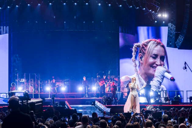 Sarah Connor live bei einem Konzert ihrer Arena-Tour 2026 in der Messehalle. Erfurt, 20.03.2026