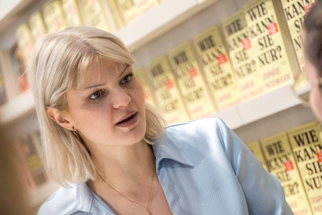 Dritter Tag der Leipziger Buchmesse 2026. Massenandrang, Lange Schlangen und lange wartezeiten bestimmten das Bild. Autorin und Moderatorin Sophie Passmann Leipziger Buchmesse 2026 Tag 3