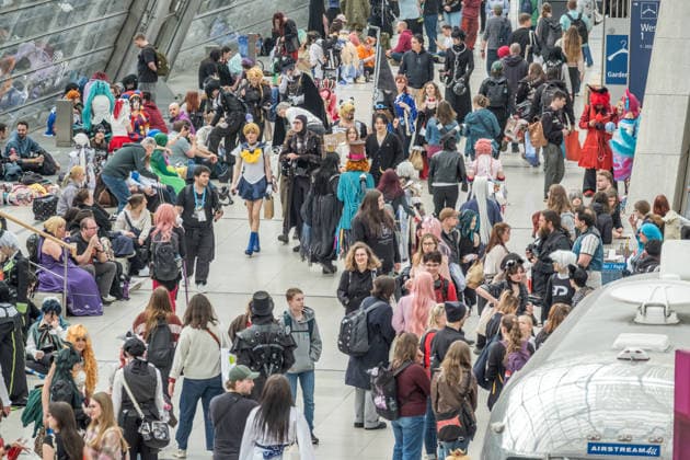 Dritter Tag der Leipziger Buchmesse 2026. Massenandrang, Lange Schlangen und lange wartezeiten bestimmten das Bild. Teilweise gab es einen Einlassstop Leipziger Buchmesse 2026 Tag 3