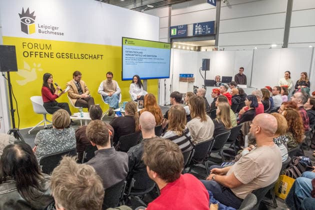 Dritter Tag der Leipziger Buchmesse 2026. Massenandrang, Lange Schlangen und lange wartezeiten bestimmten das Bild. Leipziger Buchmesse 2026 Tag 3