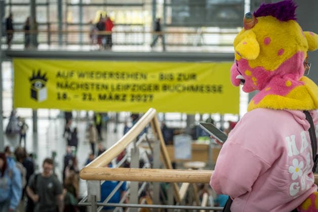 Dritter Tag der Leipziger Buchmesse 2026. Massenandrang, Lange Schlangen und lange wartezeiten bestimmten das Bild. 2027 findet die Buchmesse vom 18. - 21. März 2027 statt. Leipziger Buchmesse 2026 Tag 3