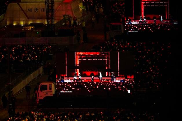 March 21, 2026, Seoul, South Korea: K-pop boy band BTS performs for the first time in four years as they return from a hiatus due to its membersÃ¢â‚¬â ¢ compulsory military service, in a free concert held on Saturday, March 21, 2026 to promote their new album ARIRANG in Gwanghwamun Square in Seoul, South Korea Seoul South Korea - ZUMAh163 20260321_znp_h163_009 Copyright: xJintakxHanx