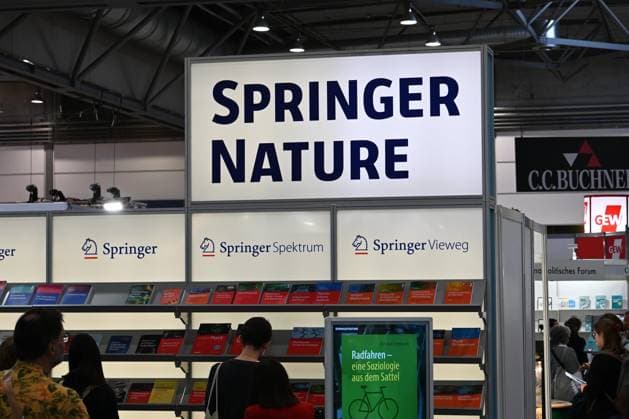 Leipziger Buchmesse, Book Fair Leipzig, Sachsen - vom 19.03. bis 22.03.2026. Messestand Springer Nature