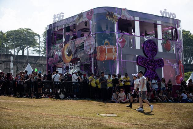 SaO PAULO, SP - 21.03.2026: LOLLAPALOOZA BRASIL 2026 - Queues at the Vivo activation on Saturday afternoon (21), the second day of the Lollapalooza festival, held at the Interlagos racetrack in Sao Paulo, SP. x2909268x  RodileixMorais