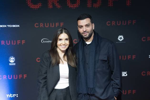 AMSTERDAM - Rossana Kluivert and Soufian Asafiati prior to the world premiere of the four-part documentary Cruijff in the Johan Cruijff ArenA. JEROEN JUMELET ANP netherlands out - belgium out  Copyright: xx x554015569x originalFilename: 554015569.jpg