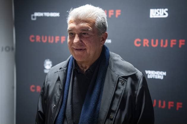 AMSTERDAM - Barcelona President Joan Laporta prior to the world premiere of the four-part documentary Cruijff in the Johan Cruijff ArenA. JEROEN JUMELET ANP netherlands out - belgium out  Copyright: xx x554016609x originalFilename: 554016609.jpg