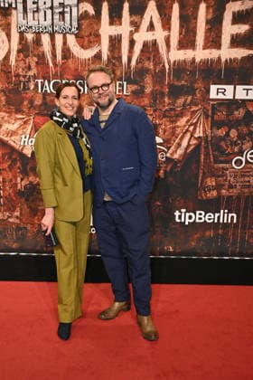 Ulrike Frank and Marc Schubring during the -Wir sind am Leben- musical premiere at Theater des Westens on March 21, 2026 in Berlin, Germany Wir Sind Am Leben Musical Premiere in Berlin
