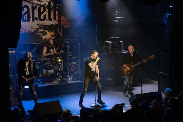 Nazareth: Still Rockin Hard Tour 2026, Hallstadt, Vamos Club and Event Germany, Hallstadt, Vamos Club and Event - 21 Mar 2026 - Concert, Music - Nazareth: Still Rockin Hard Tour 2026 Image: Nazareth preforming their opening show to the Still Rockin Hard Tour 2026 at the Vamos Club in Hallstadt, Germany. Hallstadt Vamos Club and Event Bayern Germany Copyright: xPresseFotoxEvansx