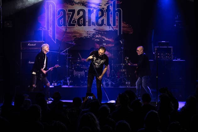 Nazareth: Still Rockin Hard Tour 2026, Hallstadt, Vamos Club and Event Germany, Hallstadt, Vamos Club and Event - 21 Mar 2026 - Concert, Music - Nazareth: Still Rockin Hard Tour 2026 Image: Nazareth preforming their opening show to the Still Rockin Hard Tour 2026 at the Vamos Club in Hallstadt, Germany. Hallstadt Vamos Club and Event Bayern Germany Copyright: xPresseFotoxEvansx