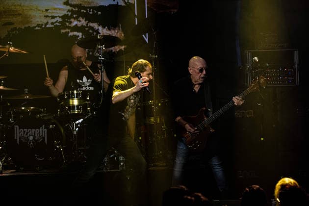 Nazareth: Still Rockin Hard Tour 2026, Hallstadt, Vamos Club and Event Germany, Hallstadt, Vamos Club and Event - 21 Mar 2026 - Concert, Music - Nazareth: Still Rockin Hard Tour 2026 Image: Nazareth preforming their opening show to the Still Rockin Hard Tour 2026 at the Vamos Club in Hallstadt, Germany. Hallstadt Vamos Club and Event Bayern Germany Copyright: xPresseFotoxEvansx