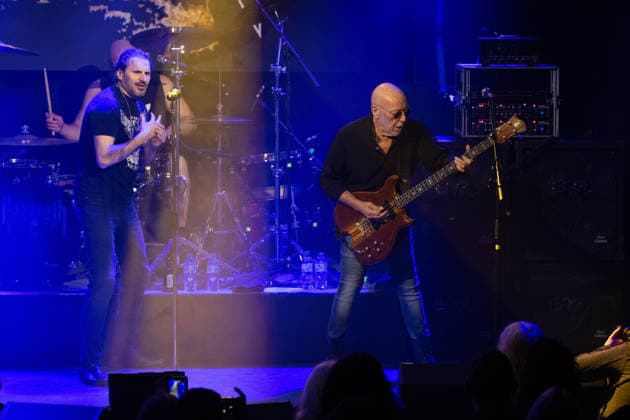 Nazareth: Still Rockin Hard Tour 2026, Hallstadt, Vamos Club and Event Germany, Hallstadt, Vamos Club and Event - 21 Mar 2026 - Concert, Music - Nazareth: Still Rockin Hard Tour 2026 Image: Nazareth preforming their opening show to the Still Rockin Hard Tour 2026 at the Vamos Club in Hallstadt, Germany. Hallstadt Vamos Club and Event Bayern Germany Copyright: xPresseFotoxEvansx