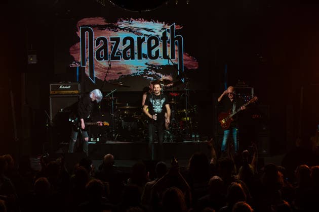 Nazareth: Still Rockin Hard Tour 2026, Hallstadt, Vamos Club and Event Germany, Hallstadt, Vamos Club and Event - 21 Mar 2026 - Concert, Music - Nazareth: Still Rockin Hard Tour 2026 Image: Nazareth preforming their opening show to the Still Rockin Hard Tour 2026 at the Vamos Club in Hallstadt, Germany. Hallstadt Vamos Club and Event Bayern Germany Copyright: xPresseFotoxEvansx