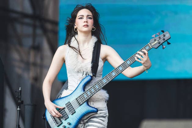 SaO PAULO, SP - 21.03.2026: LOLLAPALOOZA BRASIL 2026 - The group The Warning, formed by Alejandra Villarreal VÃ lez (bass), Daniela Villareal (guitar and vocals) and Paulina Villarreal (drums) performs on the Flying Fish Stage this Saturday afternoon (21) at Lollapalooza Brasil 2026 held at the Interlagos Racetrack in Sao Paulo. x2909651x  YurixMurakami