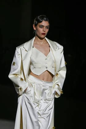 Odette Alvarez - Mercedes-Benz Fashion Week Madrid -21 Mar 2026 A model walks the runway wearing a design by Odette Alvarez during Mercedes-Benz Fashion Week de Madrid in IFEMA. Madrid Spain Copyright: xAtilanoxGarciax xSOPAxImagesx photos09985