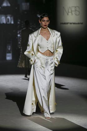 Odette Alvarez - Mercedes-Benz Fashion Week Madrid -21 Mar 2026 A model walks the runway wearing a design by Odette Alvarez during Mercedes-Benz Fashion Week de Madrid in IFEMA. Madrid Spain Copyright: xAtilanoxGarciax xSOPAxImagesx photos09983