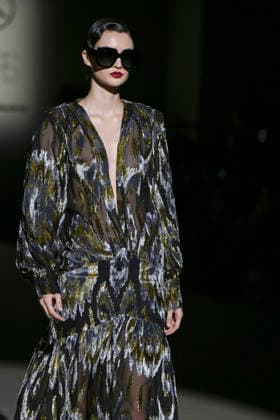 Odette Alvarez - Mercedes-Benz Fashion Week Madrid -21 Mar 2026 A model walks the runway wearing a design by Odette Alvarez during Mercedes-Benz Fashion Week de Madrid in IFEMA. Madrid Spain Copyright: xAtilanoxGarciax xSOPAxImagesx photos09965