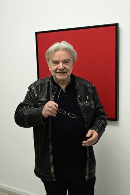 Reinhard Roy bei der Vernissage Konkrete Sicht: Formen, Linien, Strukturen bei KiA Contemporary Galerie. Görlitz, 20.03.2026 Copyright: xMatthiasxWehnertx