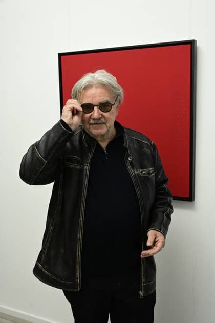 Reinhard Roy bei der Vernissage Konkrete Sicht: Formen, Linien, Strukturen bei KiA Contemporary Galerie. Görlitz, 20.03.2026 Copyright: xMatthiasxWehnertx