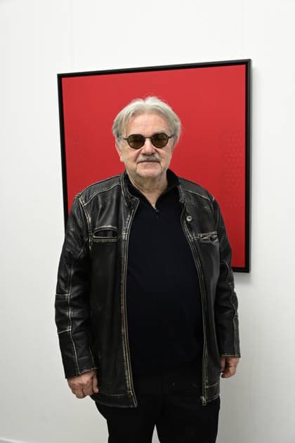Reinhard Roy bei der Vernissage Konkrete Sicht: Formen, Linien, Strukturen bei KiA Contemporary Galerie. Görlitz, 20.03.2026 Copyright: xMatthiasxWehnertx