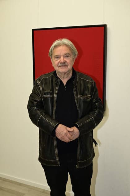 Reinhard Roy bei der Vernissage Konkrete Sicht: Formen, Linien, Strukturen bei KiA Contemporary Galerie. Görlitz, 20.03.2026 Copyright: xMatthiasxWehnertx