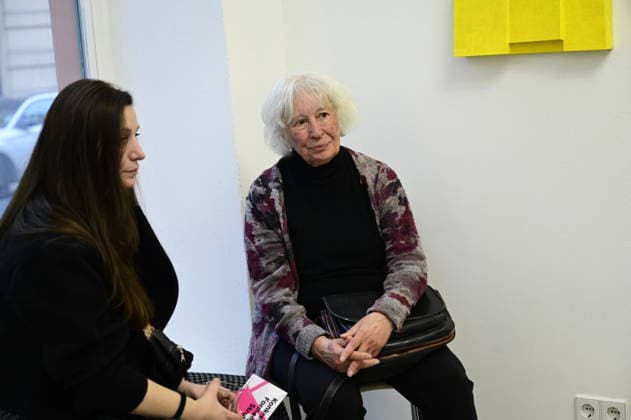 Ingrid Hornef bei der Vernissage Konkrete Sicht: Formen, Linien, Strukturen bei KiA Contemporary Galerie. Görlitz, 20.03.2026 Copyright: xMatthiasxWehnertx