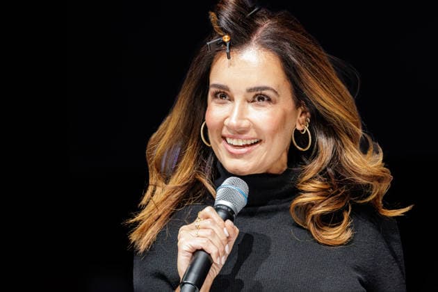 21.03.2026. Düsseldorf. Highlights der Düsseldorfer Messen BEAUTY und TOP HAIR. Hier: Moderatorin, Model und TV-Persönlichkeit Jana Ina Zarrella auf der TOP HAIR Workshop Stage für Dyson. Düsseldorf Messe Nordrhein-Westfalen Deutschland