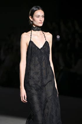 February 28, 2026, Madrid, Spain: A model walks the runway wearing a design by Menchen Tomas during Mercedes-Benz Fashion Week de Madrid in IFEMA. Madrid Spain  - ZUMAs197 20260228_aaa_s197_2917 Copyright: xAtilanoxGarciax